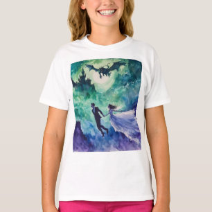 Camiseta Amantes Voadores - Pintura em Aquarela