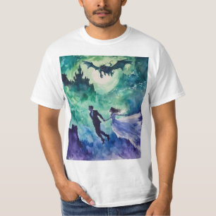 Camiseta Amantes Voantes - Pintura Por Aquarela
