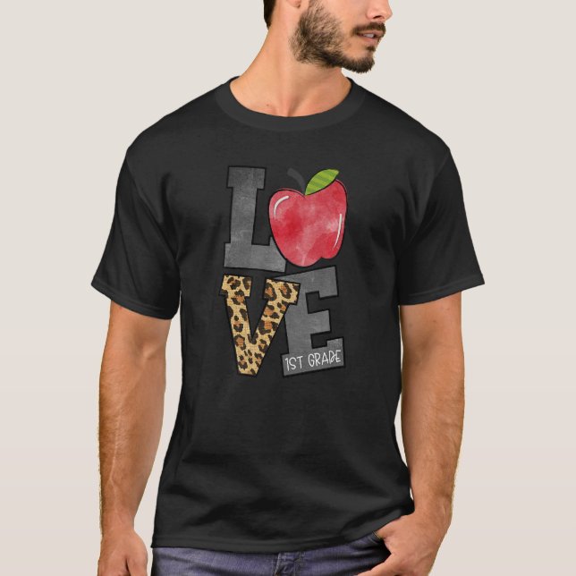 Camiseta Amar 1rua Professora da Primeira Série Apple L (Frente)