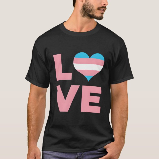 Camiseta Amar A Bandeira Transgênero (Frente)