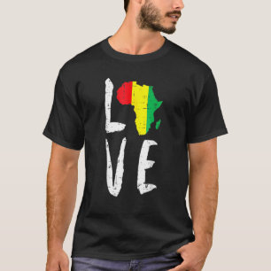 Camiseta Amar África História Negra Mês África Americana