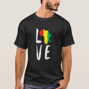 Camiseta Amar África História Negra Mês África Americana