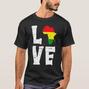 Camiseta Amar África História Negra Mês África Americana