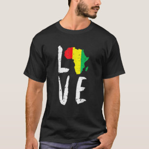 Camiseta Amar África História Negra Mês África Americana