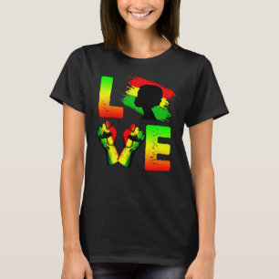 Camiseta Amar África História Negra Mês Americano Africano