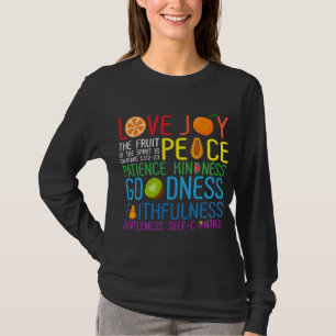 Camiseta Amar Alegria A Fruta Do Espírito É Paciência De Pa
