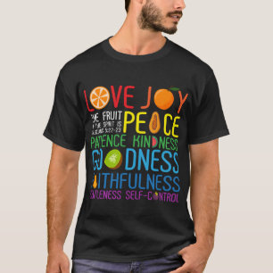 Camiseta Amar Alegria A Fruta Do Espírito É Paciência De Pa