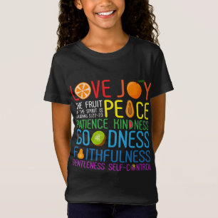 Camiseta Amar Alegria A Fruta Do Espírito É Paciência De Pa