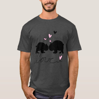 Camiseta amar animais pandas panda ícone amigos