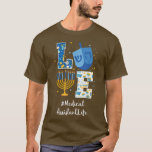 Camiseta Amar assistente médico Hanukkah judeu Chanukah Ha<br><div class="desc">Adoro o assistente médico Hanukkah judeu Chanukah Hanukkah.</div>