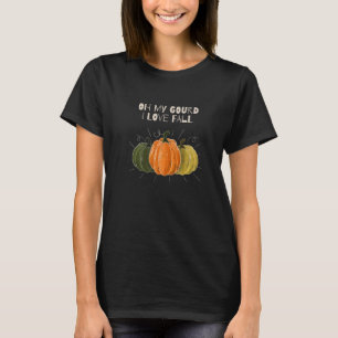 Camiseta Amar Cabeça Pumpkin outono outono de outono deixa