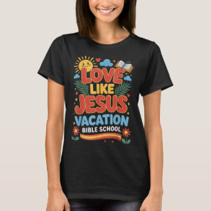 Camiseta Amar Como Jesus Escola Bíblica de Férias Vbs 2025 