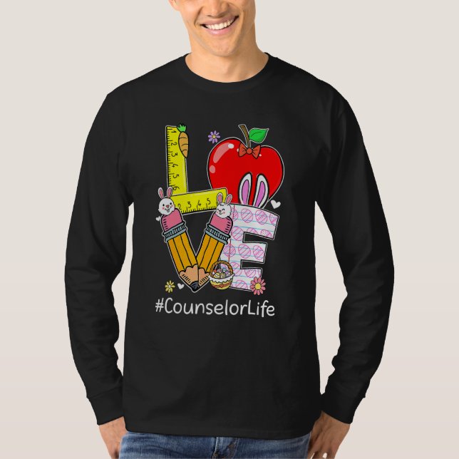 Camiseta Amar Conselheiro da Vida Vida Engraçado Dia da Pás (Frente)
