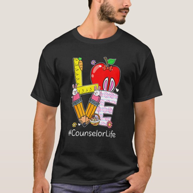 Camiseta Amar Conselheiro da Vida Vida Engraçado Dia da Pás (Frente)