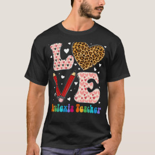 Camiseta Amar Dislexia Cardíaca Professor Xadrez Leopardo V