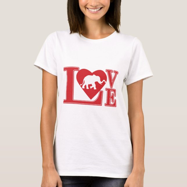 Camiseta Amar-Elefantes (Frente)
