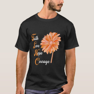 Camiseta Amar Esperança Coragem Aml Leucemia Consciência