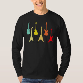 Camiseta Amar Guitarra Diferentes Guitarras Retro-Guitarra