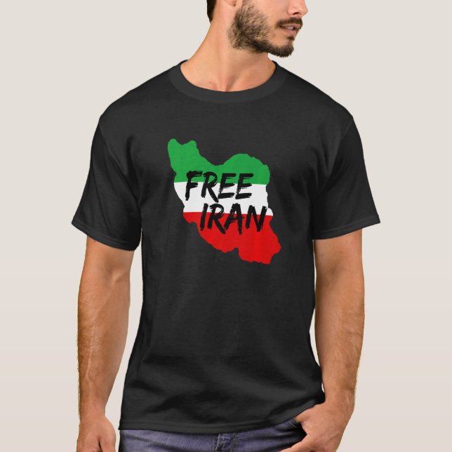 Camiseta Amar Irã Liberdade Persa Irã Livre (Frente)