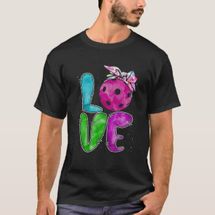 Camiseta Amar Jogador de Pickleball Mãe Bandana Jogador de 