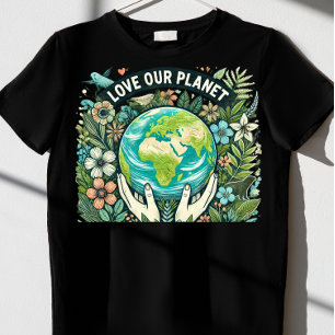 Camiseta Amar nosso planeta Dia da Terra