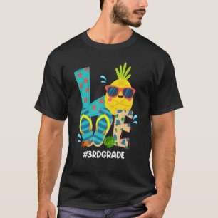 Camiseta Amar o 3º ano do verão no último dia do ensino Ki