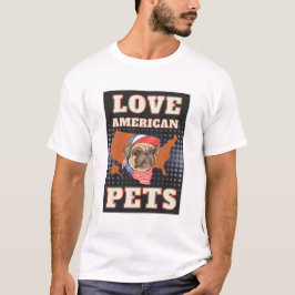 CAMISETA AMAR OS ANIMAIS AMERICANOS