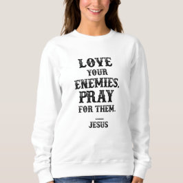 Camiseta Amar os Inimigos Versículo Bíblico Citação de Jesu