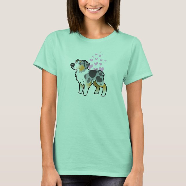 Camiseta Amar Pastor Australiano (Frente)