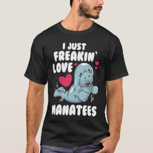 Camiseta Amar peixes-boi Amar vida Vaca marinha Presente