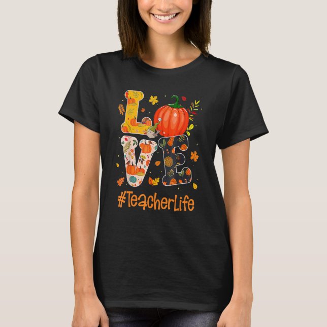 Camiseta Amar Professora Vida Queda Obrigados de Professore (Frente)