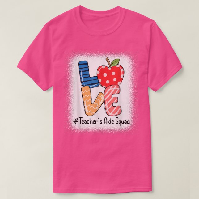 Camiseta Amar Professores Ao Lado De Apple Esquadrão Desped (Frente do Design)