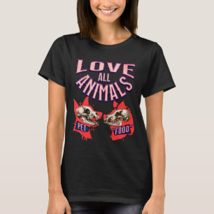 Camiseta Amar Todos Os Animais Vegan Amante de os animais