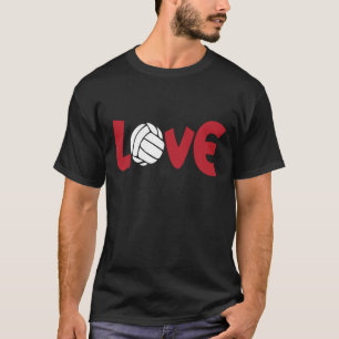 Camiseta Amar treinador de vôlei fã jogador de vôlei