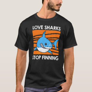 Camiseta Amar Tubarões Param De Encontrar Os Tubarões