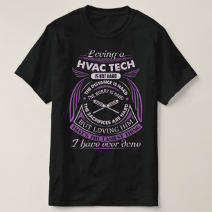 Camiseta Amar uma tecnologia HVAC não é Duro