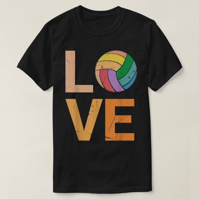 Camiseta Amar Voleibol Melhor Presente para Garota (Frente do Design)