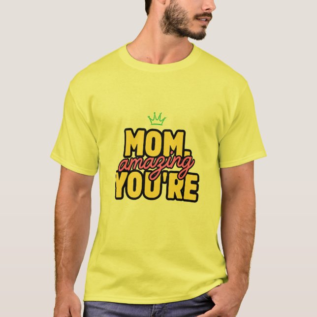 camiseta amarela de meia manga (Frente)