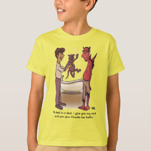 Camiseta Amarela do Garoto Clawdia