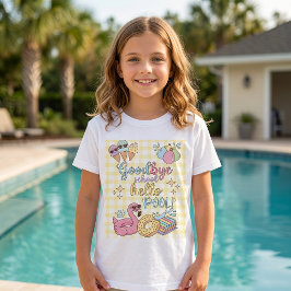 Camiseta Amarela Hello Pool Party Caro