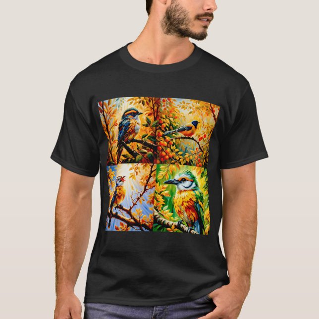 Camiseta amarelinho amazônico (Inezia caudata) em quantidad (Frente)