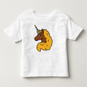 Camiseta Amarelo Afro Unicorn