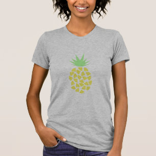Camiseta Amarelo-Cinto-Verde limão-Tropical Ananás
