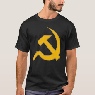 Camiseta Amarelo da DK & martelo & foice clássicos de Tan