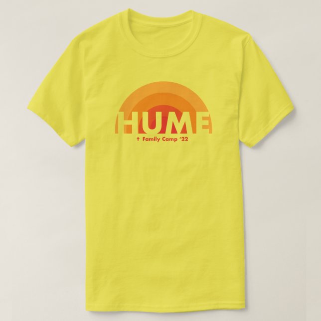 Camiseta Amarelo da Equipe Feminina (Frente do Design)