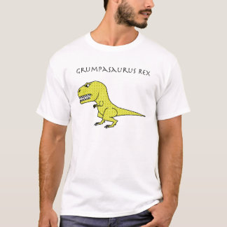 Camiseta Amarelo de Grumpasaurus Rex Textured