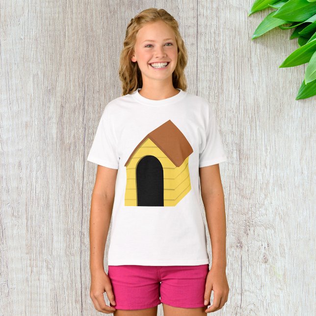 Camiseta Amarelo de Meninas de Cães (Criador carregado)