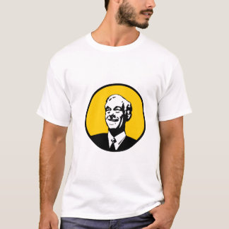 Camiseta Amarelo do círculo de Ron Paul