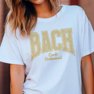 Camiseta Amarelo Dourado Floral BACH Festa de Despedida de