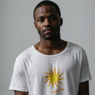 Camiseta Amarelo e Laranja Funky Flaming Sun